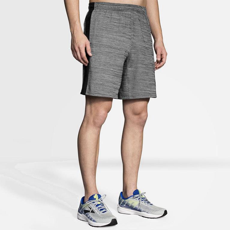 Brooks Rep 8 Mens Running Shorts Ireland Grey (RXTJ-41508)